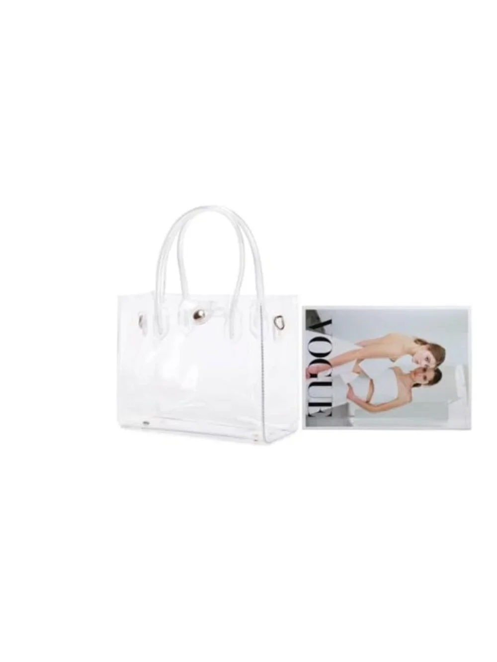 Clear Tote Bag Stadium Approved PVC Plastic See Through Crossbody